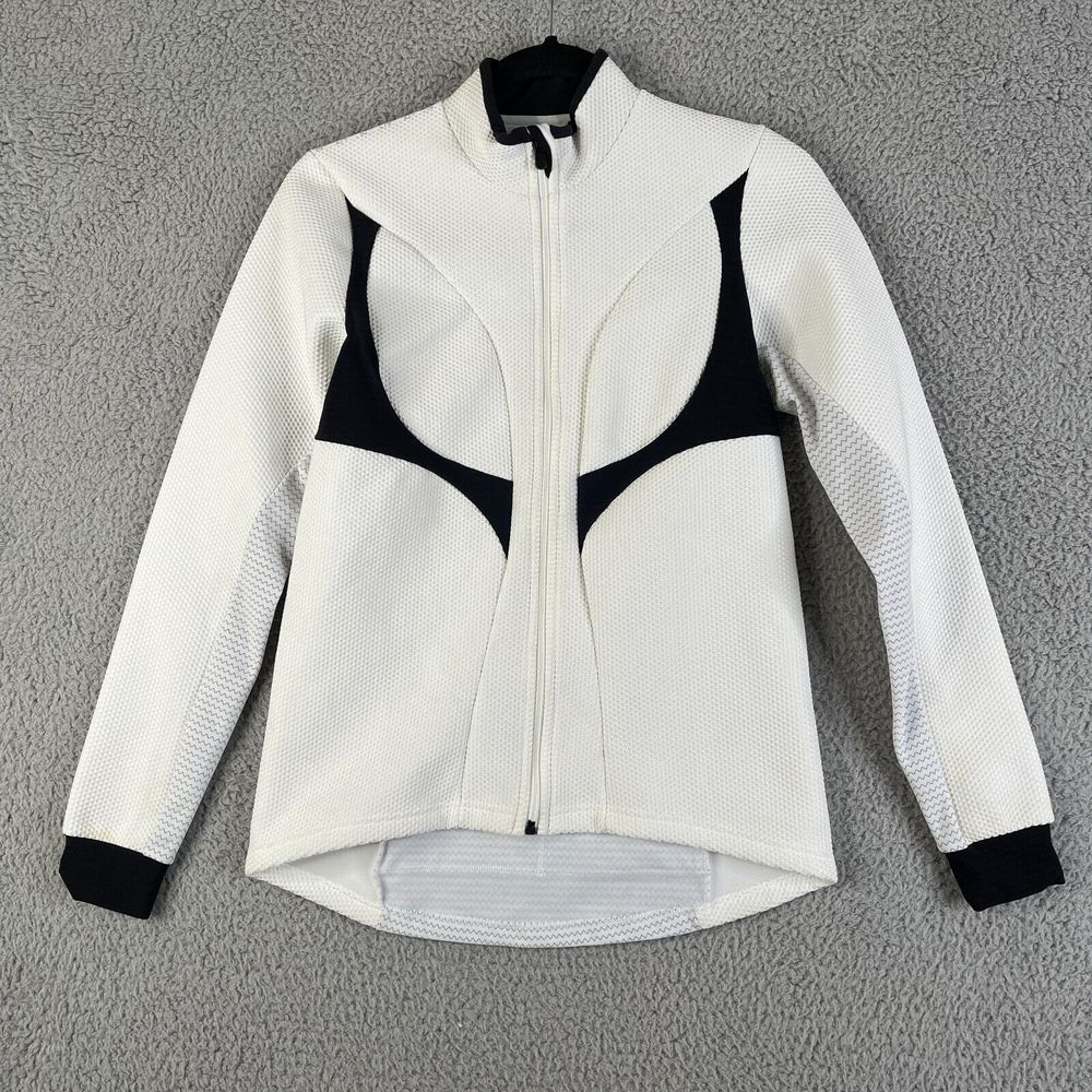 Capo Short Sleeve Cycling Jersey Womens Medium Full Zip White Made In ITALY